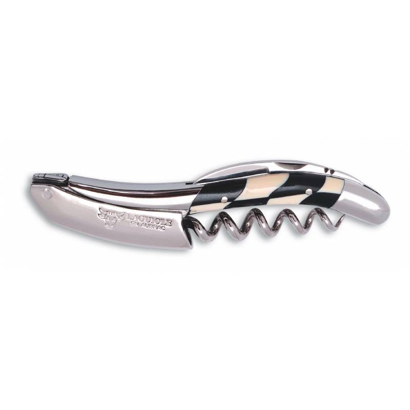 Laguiole en Aubrac Sommelier Waiter&s Corkscrew, Checkerboard Satin Finish