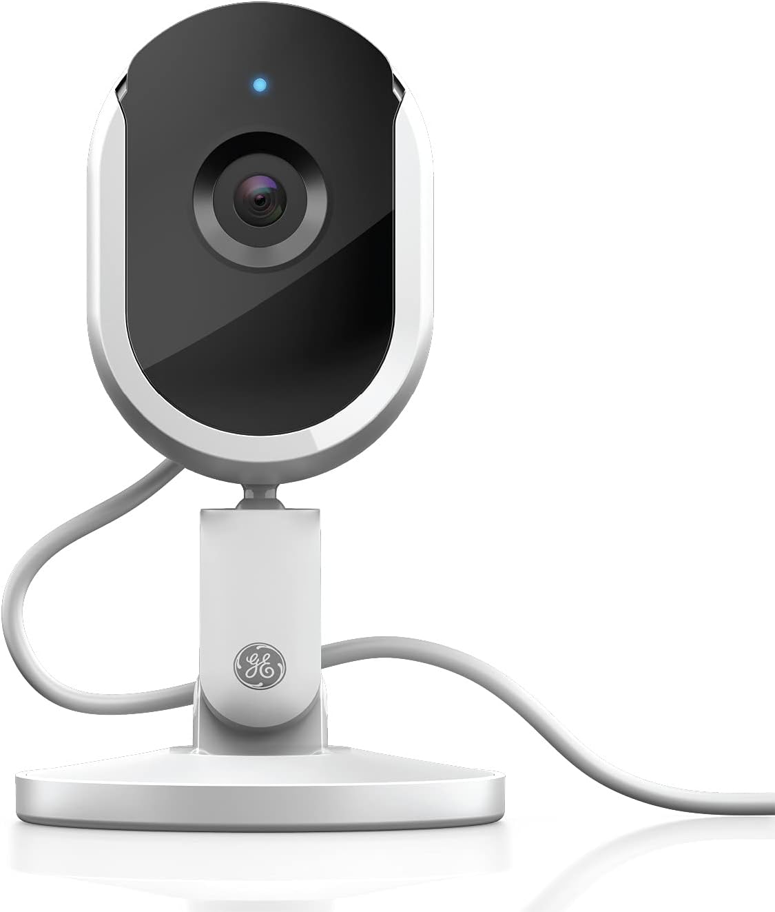 GE Lighting Cync Indoor Wi-Fi Smart Camera, 1080p Resolution, Alexa and Google Assistant Compatible with No Hub Required, White Pack of 2
