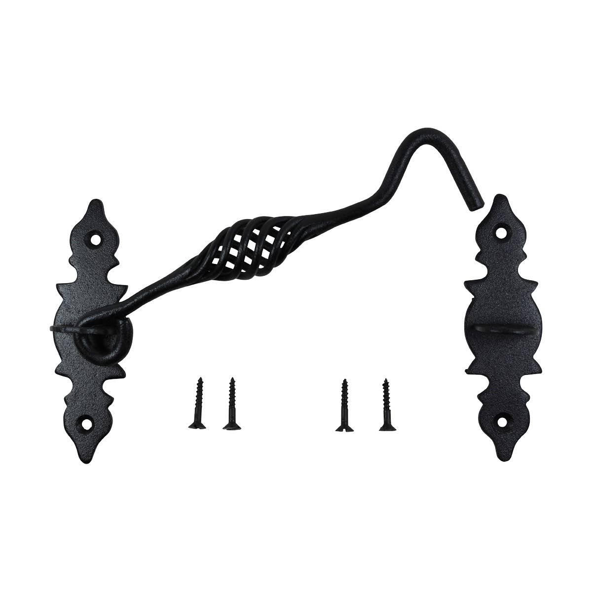 Renovators Supply 6 Birdcage Cabin Hook Black Wrought Iron 6 1/2x22