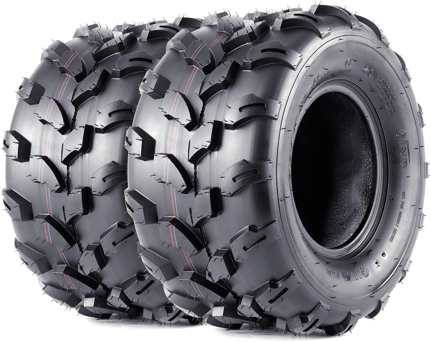 Albott Sport ATV 145/70-6(14x6-6) Front and 18x9.5-8 Rear Tires Full Set ATV Tires 4 Pack 14x6x6 & 18x9.5x8