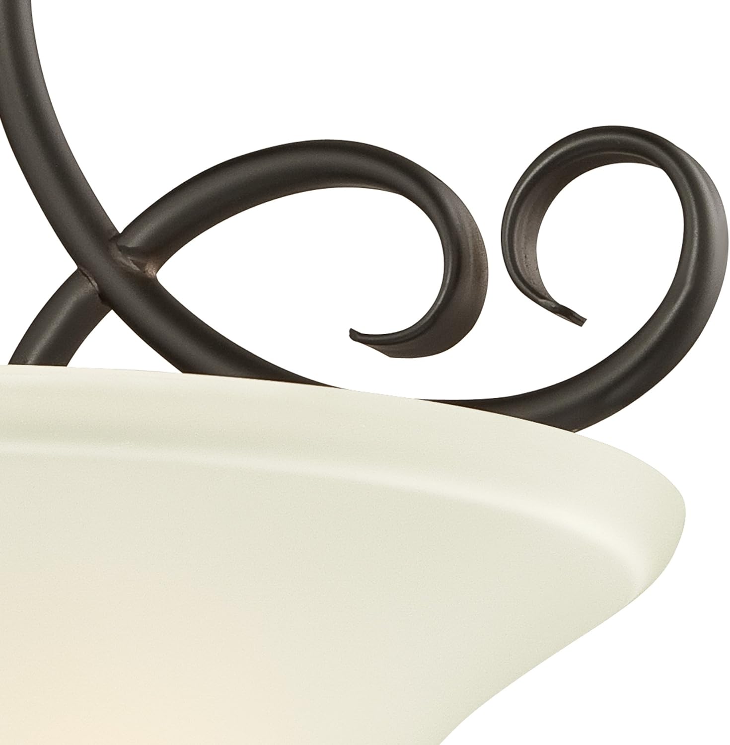 Westinghouse Lighting, Oil Rubbed Bronze 6306500 Dunmore Two-Light Indoor Semi-Flush, Finish with Frosted Glass, 2 Pack of 2