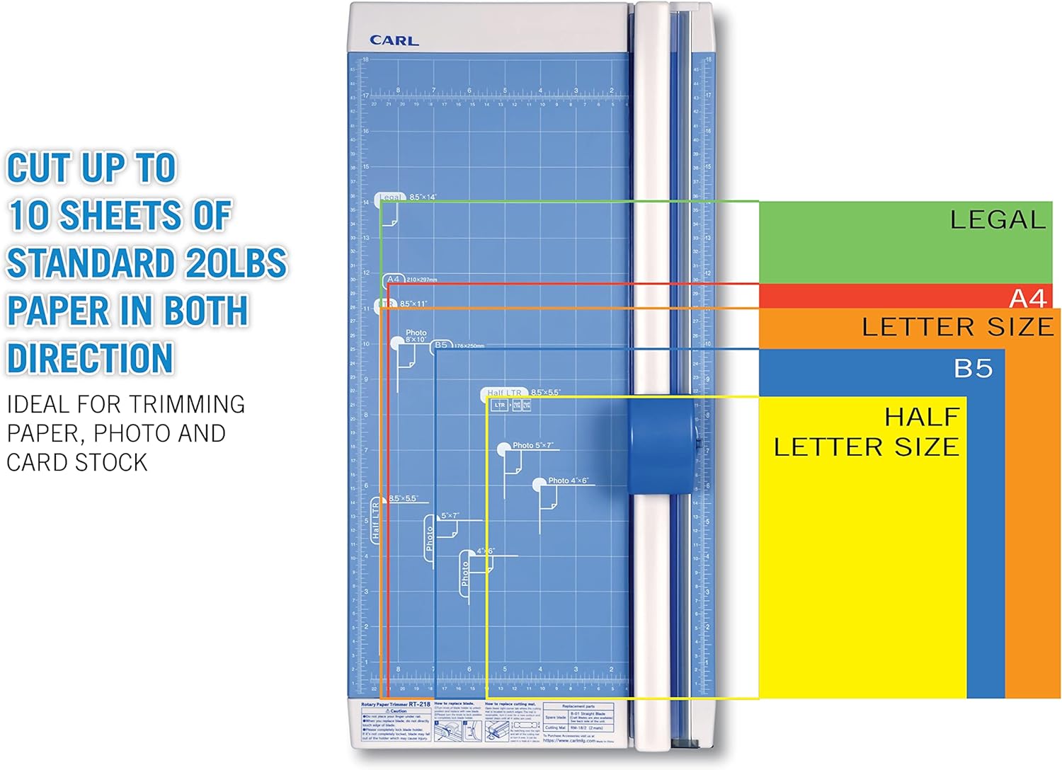 CARL Professional Rotary Paper Trimmer 18 inch Pack of 2