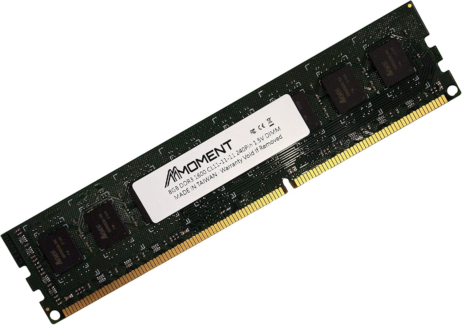 Mmoment 8GB DDR3 1600MHz UDIMM PC3-12800 1.5V CL11 Non- ECC Unbuffered 240-pin (2Rx8 / Dual Rank Base on 512Mx8) PC Computer Desktop Memory Upgrade Module Pack of 2