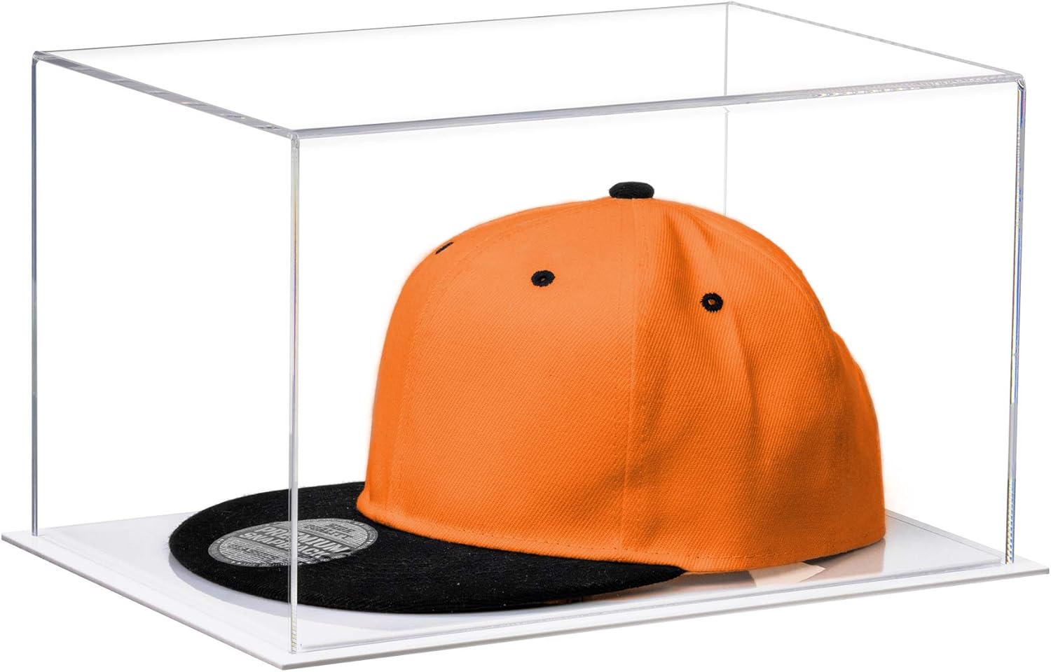 Better Display Cases Acrylic Versatile Display Case - Rectangle Box with Clear Case, White Base 12