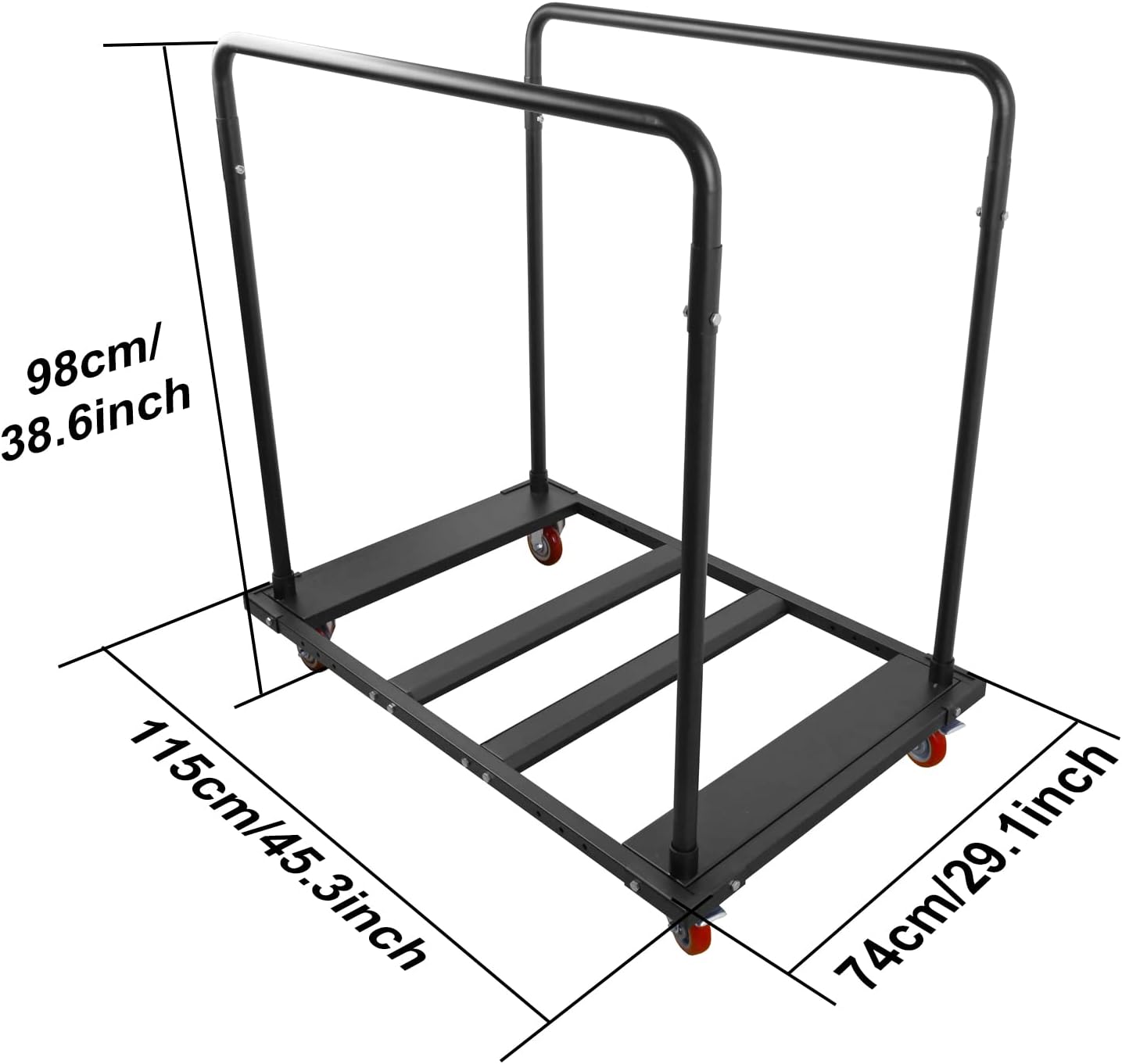 IHAYNER Table Cart Folding Cart Rack for 60