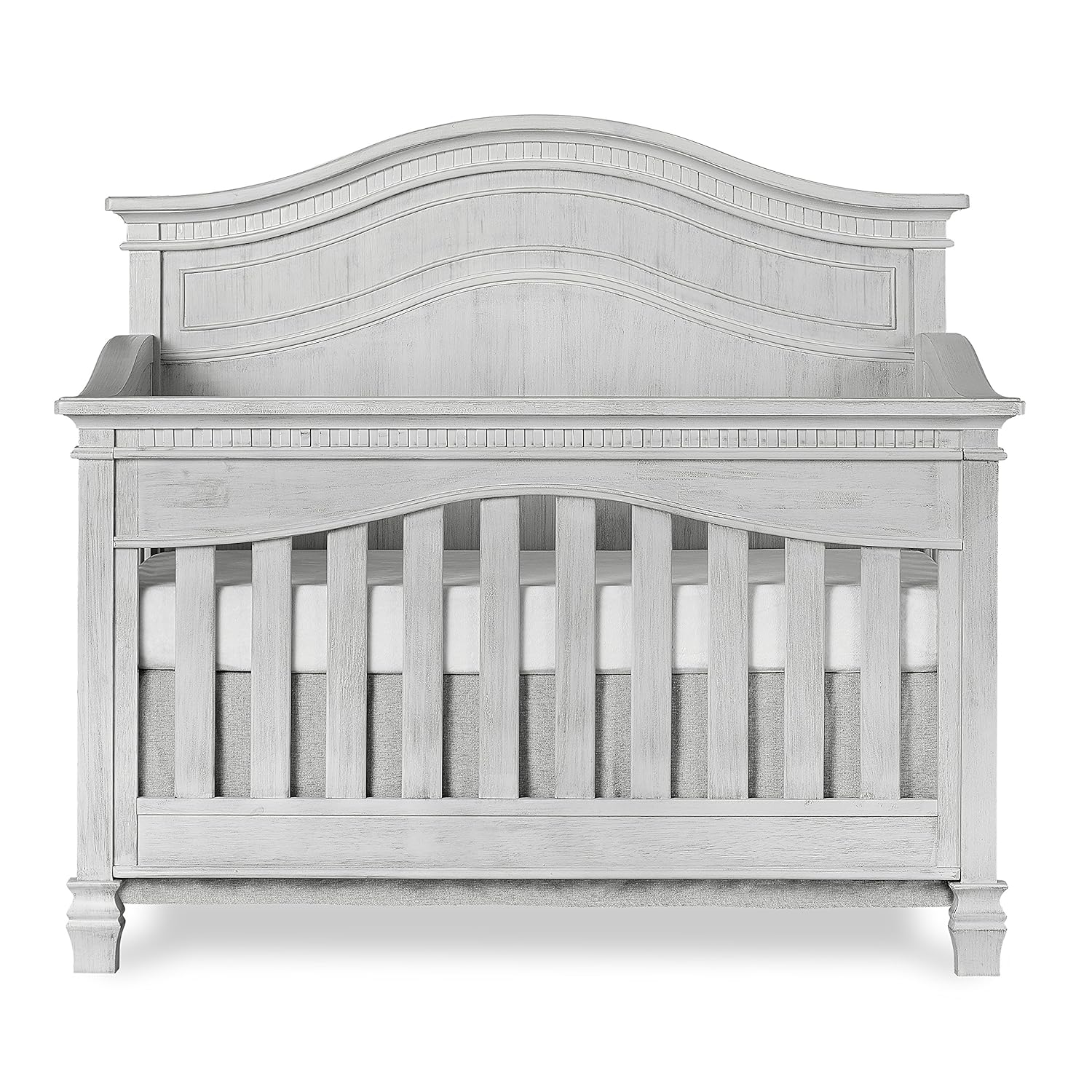Evolur Cheyenne 5 in 1 Full Panel Convertible Crib, Storm Grey 58.25x31.25x53 Inch (Pack of 1)