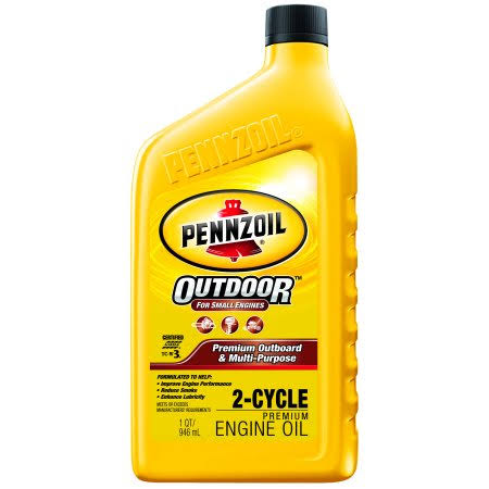 (6 Pack) Pennzoil Premium Ob/mp 2 Cycle Motor Oil, 1 qt
