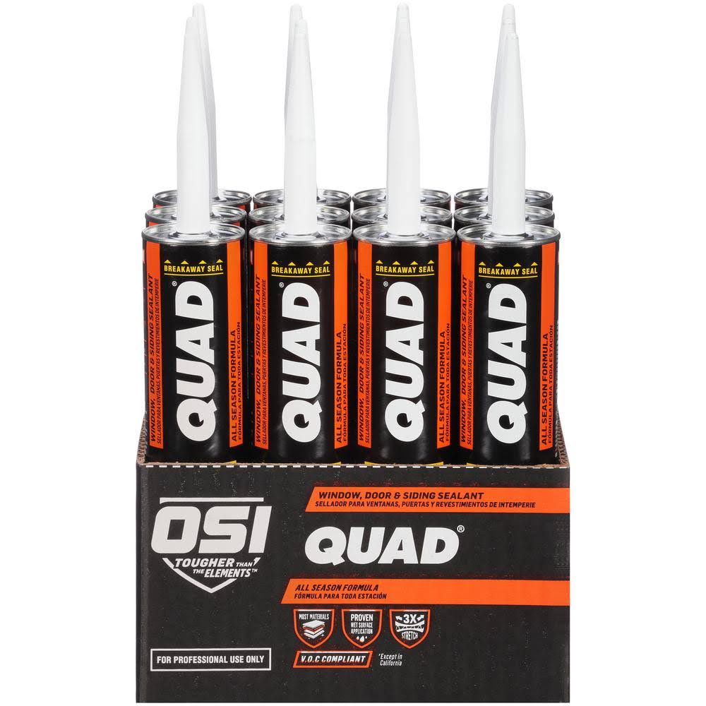 OSI Quad Advanced Formula 10 fl. oz. Green #785 Exterior WINDOW, DOOR, and Siding Sealant (12-Pack) 1637129