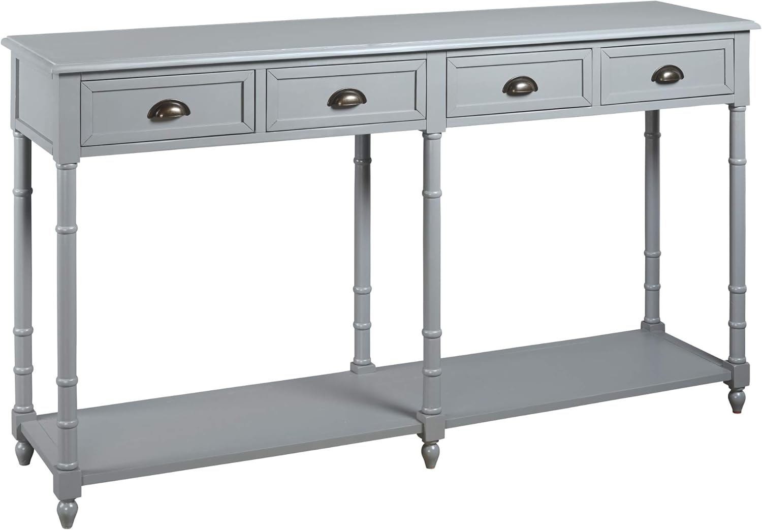 Signature Design by Ashley Eirdale Vintage Casual 4 Drawer Console Sofa Table, Black