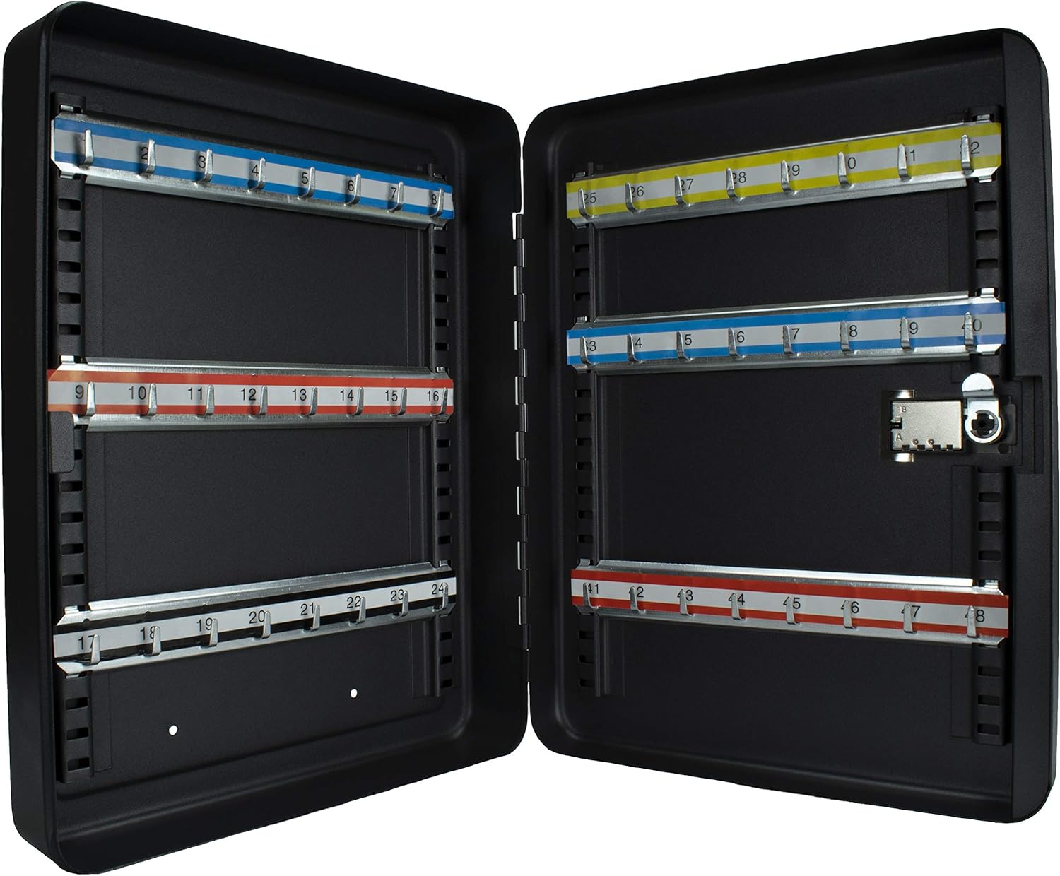 BARSKA CB13606 Combination Lock 48 Position Adjustable Key Cabinet Lock Box Black, one Size Pack of 2