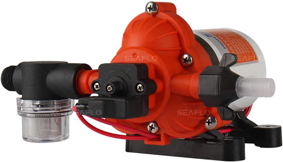Seaflo 12V 3.0 GPM 45 PSI Water Diaphragm Pressure Pump - 4 Year Warranty!!! Pack of 2