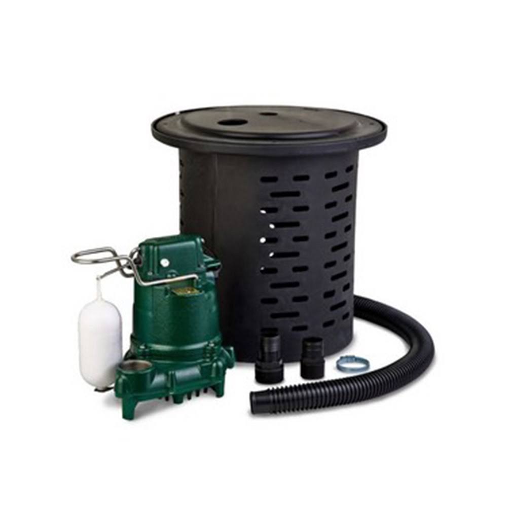 Zoeller M53 Sump Pump Kit, Black