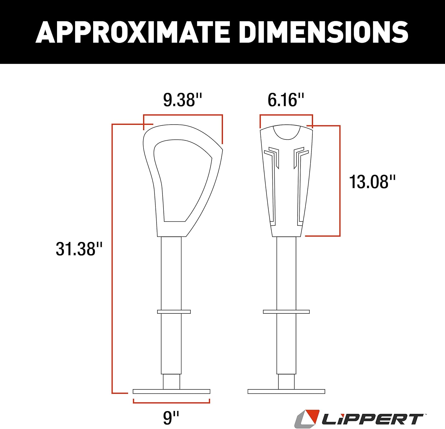 Lippert Components 643589 Smart Jack Black