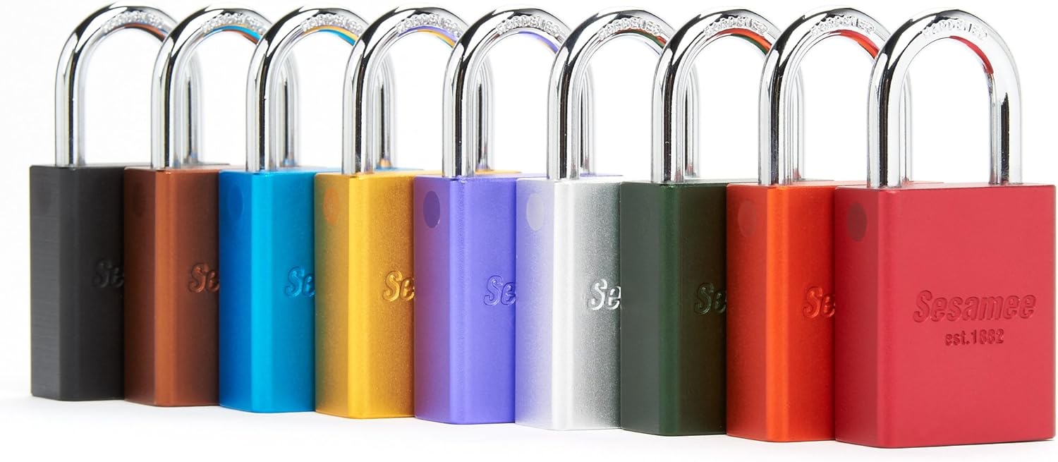 CCL Security Products 90221 KD Aluminum Rekeyable Safety Lock-Out Padlock Wide Body and 1-1/2-Inch Hardened Steel Shackle, 1.5