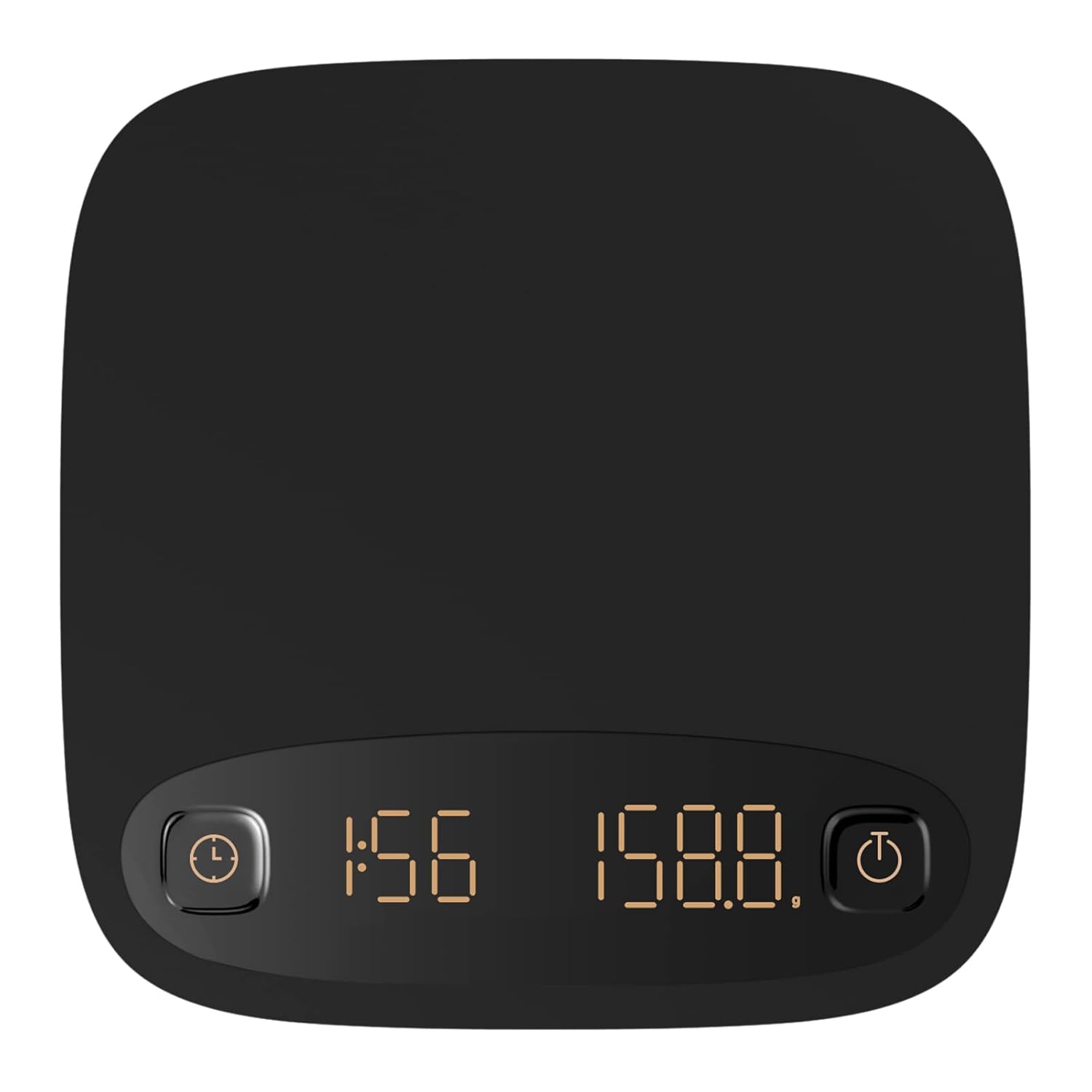 Bitamom Digital Coffee Scale with Timer Espresso Scale 2000 Grams Coffee Weighing Scale Food Scale 0.1g High Precision USB Charging (Black) Pack of 2