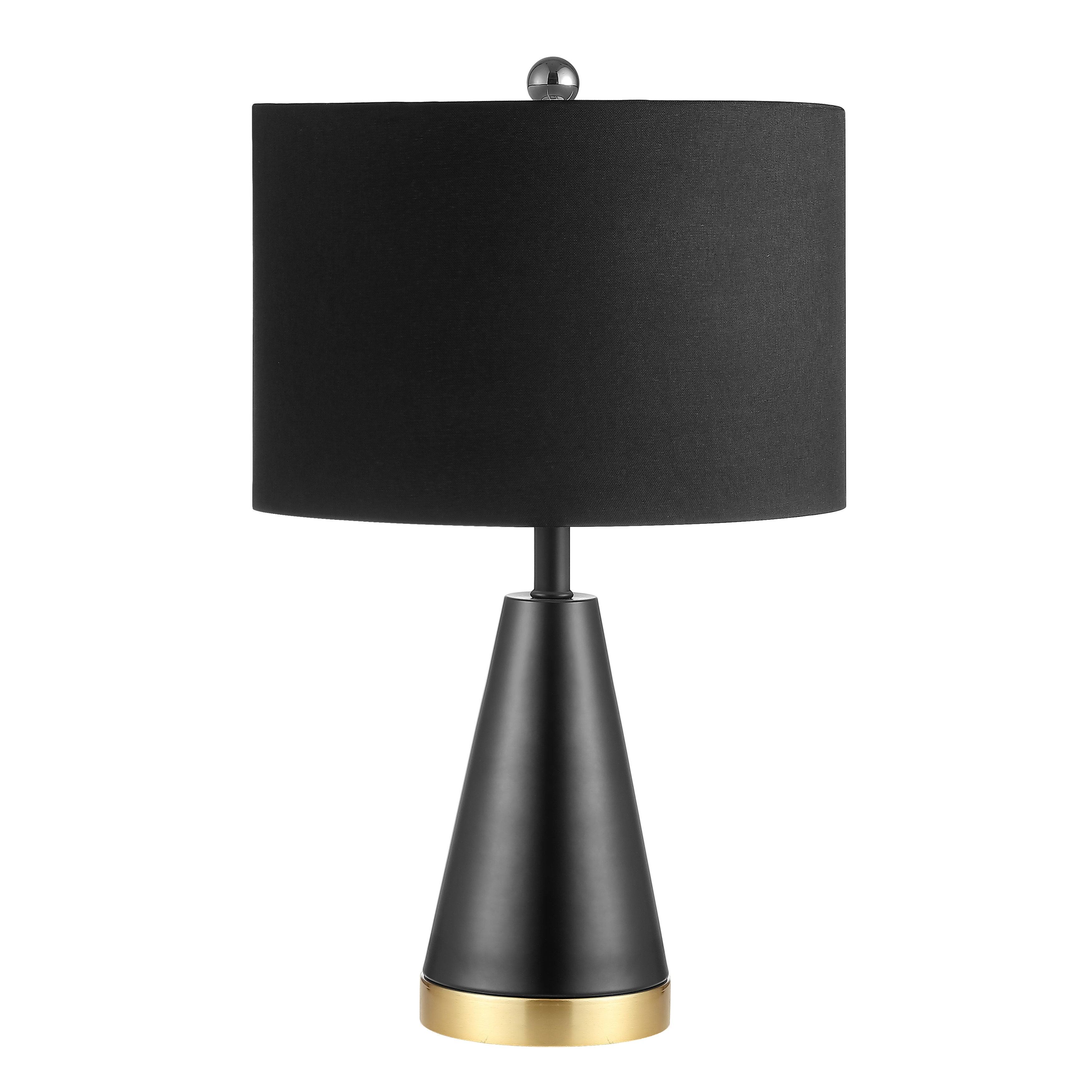 Safavieh PENLA Table Lamp Set of 2 Black/Brass Gold