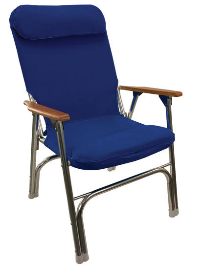 Springfield 1080120 High Back Deck Chair Blue