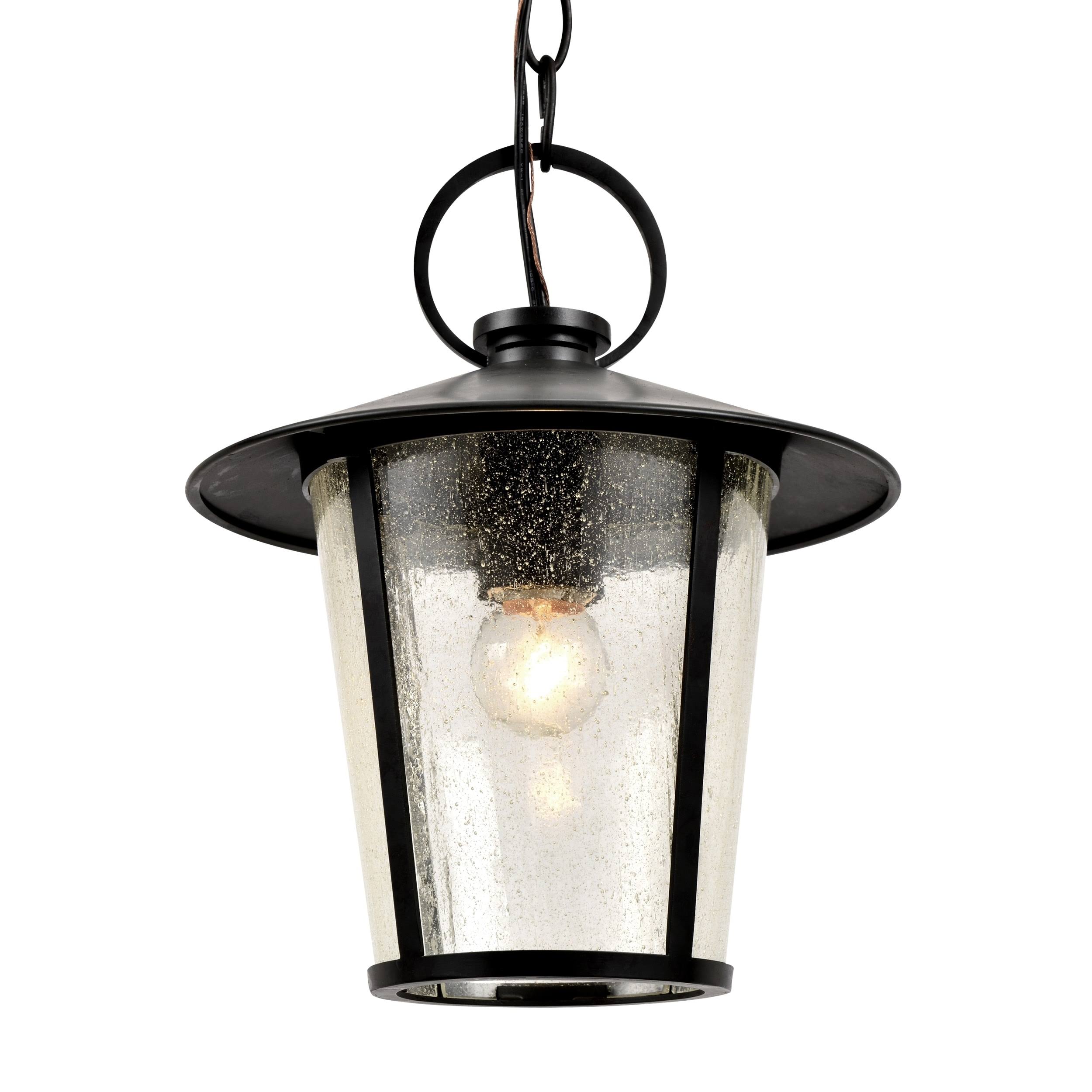 Crystorama AND-9203-SD-MK Andover Outdoor 1 Light Matte Black Chandelier