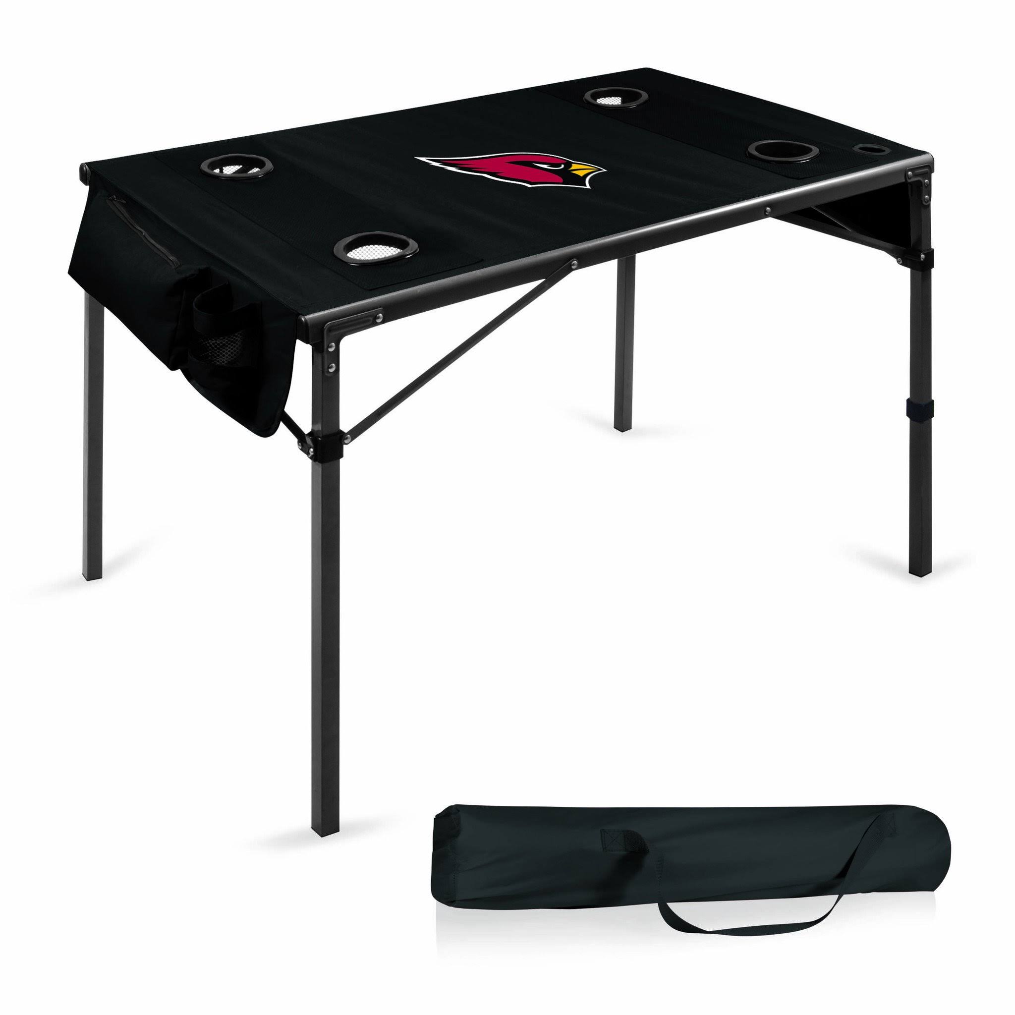 Arizona Cardinals Black Travel Table