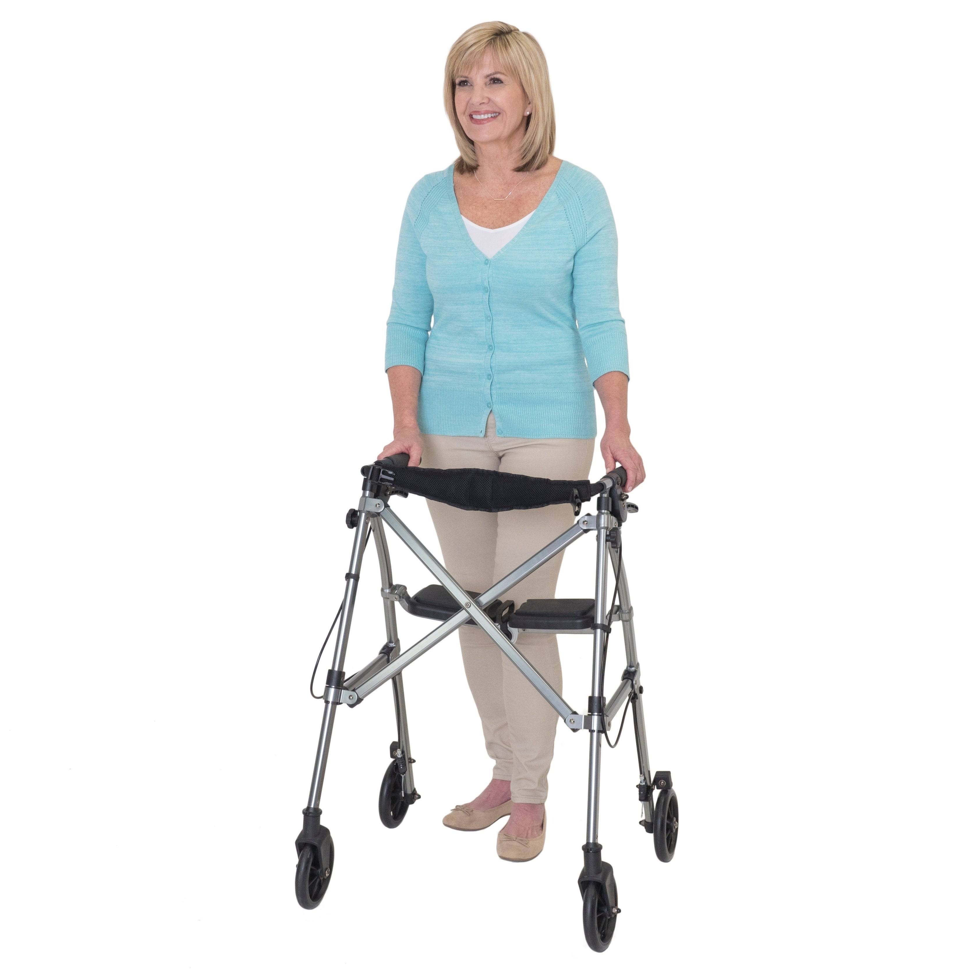 Able Life Space Saver Rollator Cobalt Blue - Each