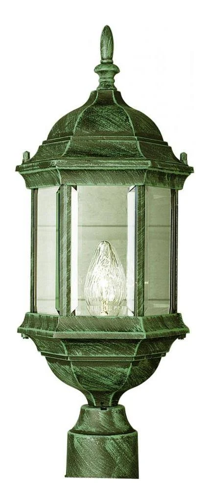 Trans Globe 4352 Post Mount Light, Black Gold