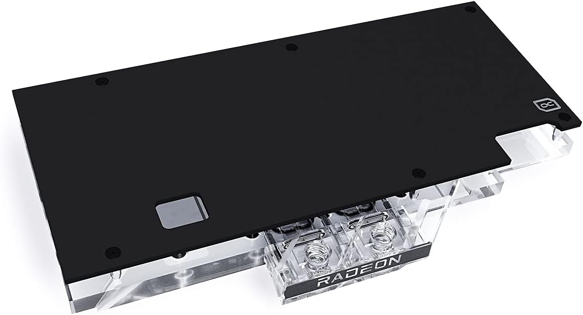 Alphacool Eisblock Aurora GPX-A GPU Water Block & Backplate, RX 6800/6800XT/6900 (Strix/TUF), D-RGB, Nickel/Plexi