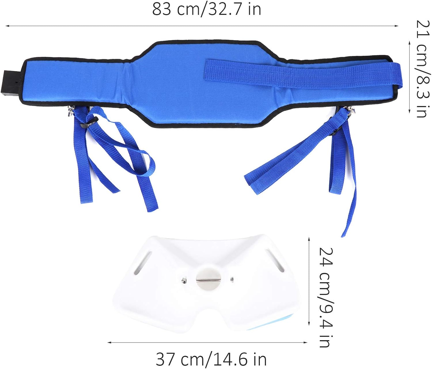 Alomejor 35in Fighting Belt Adjustable Shoulder Harness Stand Up Fish Fighting Rod Holder Rod Racks Holder Belt for Fishing