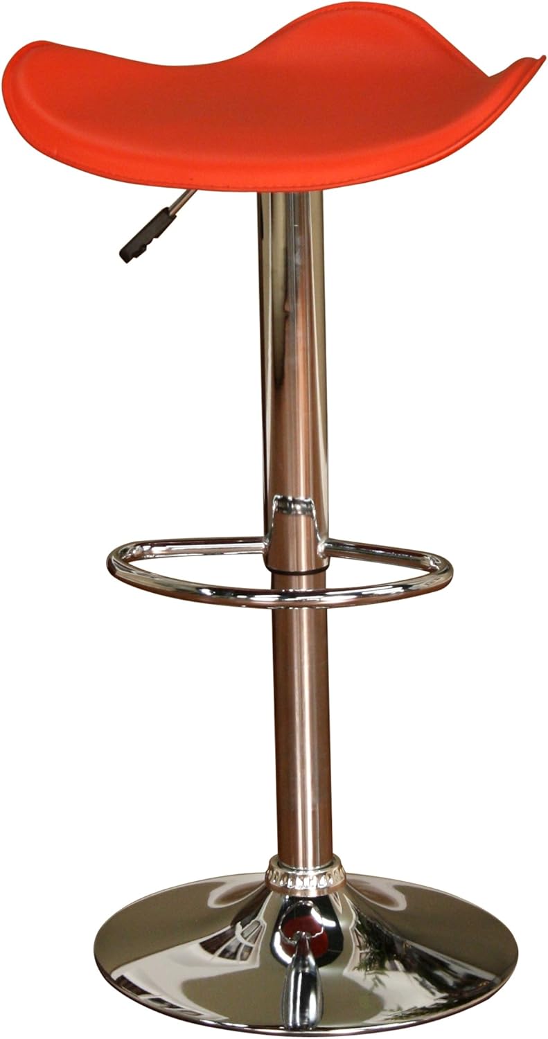 American Heritage Billiards Sloan Adjustable Height Stool with Red Seat Pack of 2