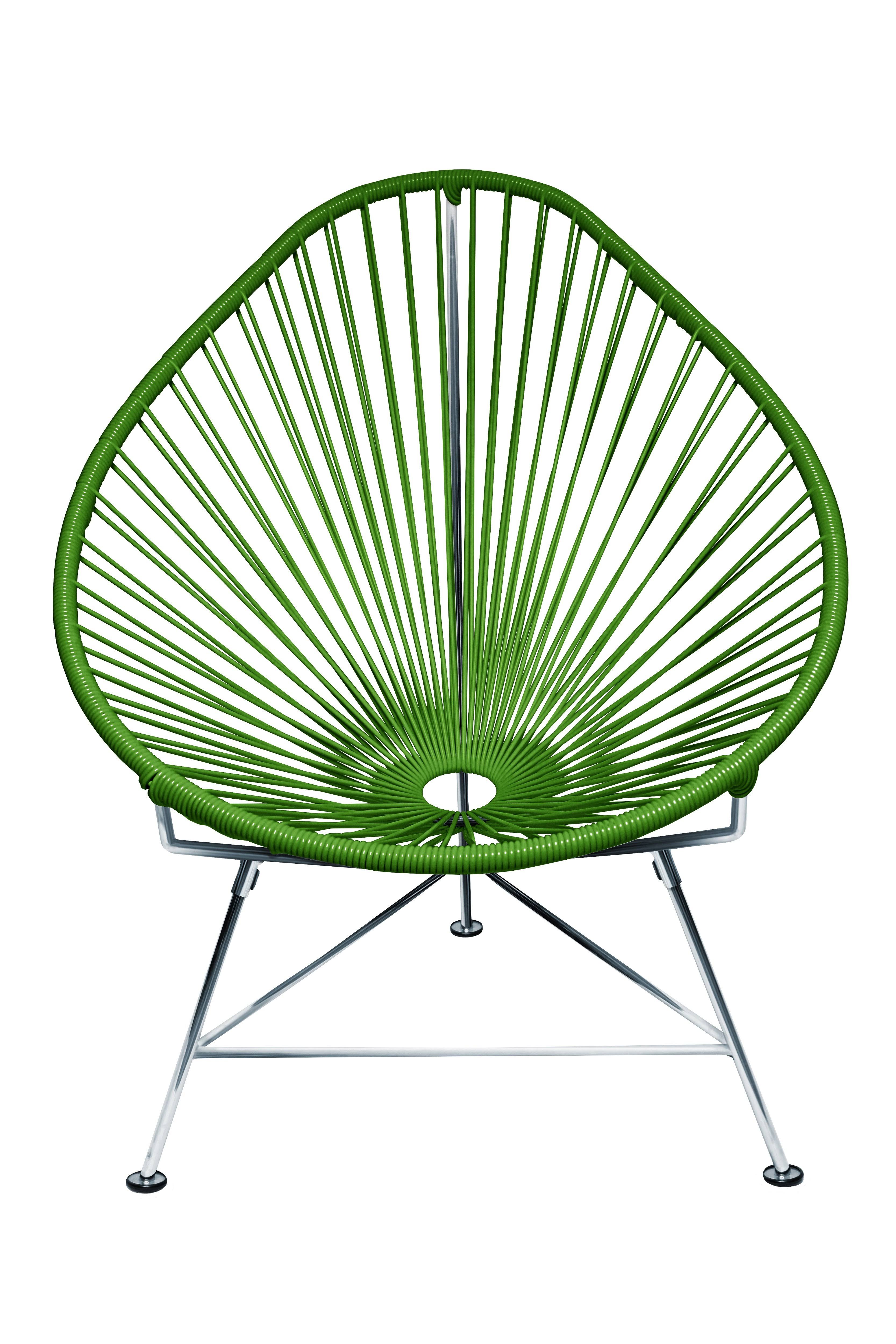 Innit Designs Acapulco Chair - Chrome Frame, Cactus