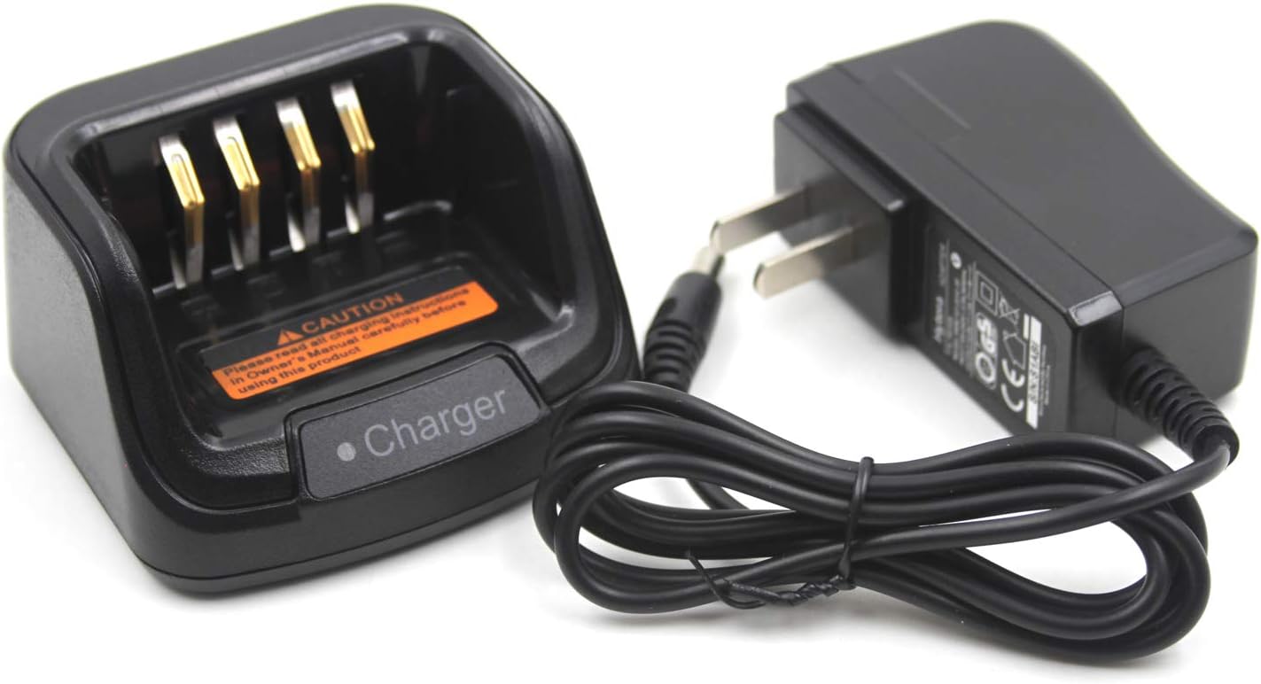 (2-Pack) CH10A07 Battery Charger Compatible for Hytera PD782 PD502 PD505 PD562 PD565 PD580 PD602 PD605 PD662 PD665 PD685 PD702 PD705 PD785 PD755 PT580H BL2503 BL2502 BL2006 BL2008 Two Way Radio Pack of 2