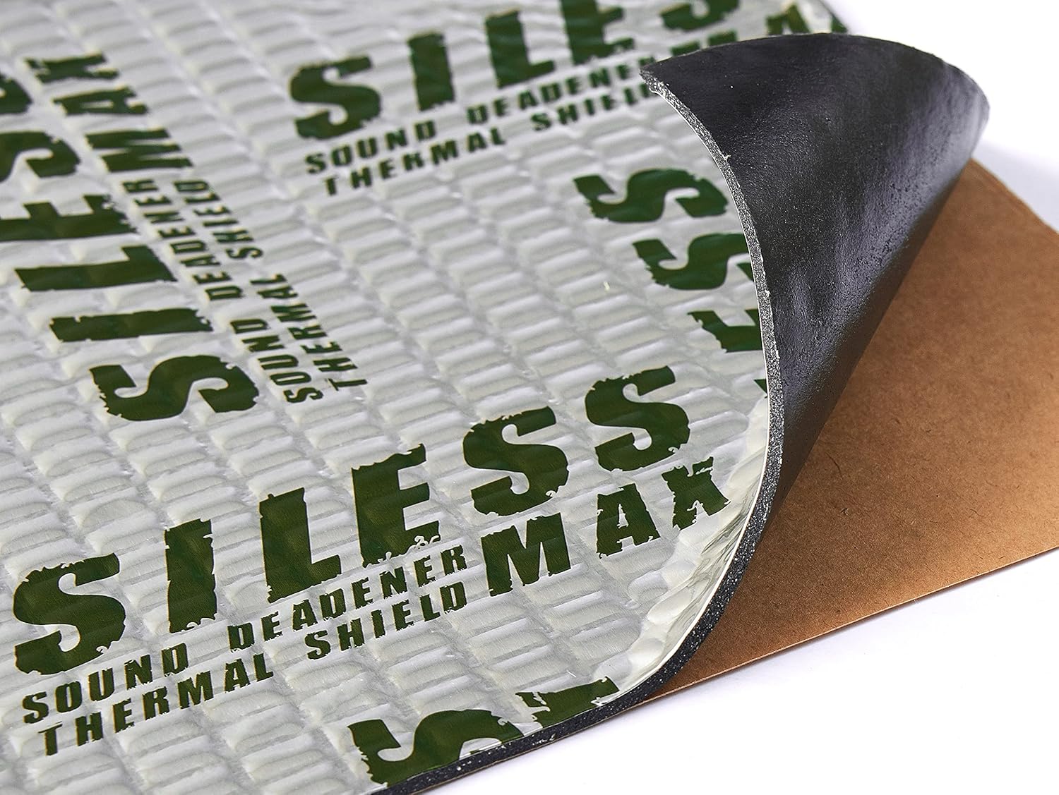 Siless Max 120 mil (3mm) 36 sqft Car Sound Deadening mat - Butyl Automotive Sound Deadener - Noise Insulation and Vibration Dampening Material (36 sqft) Pack of 2