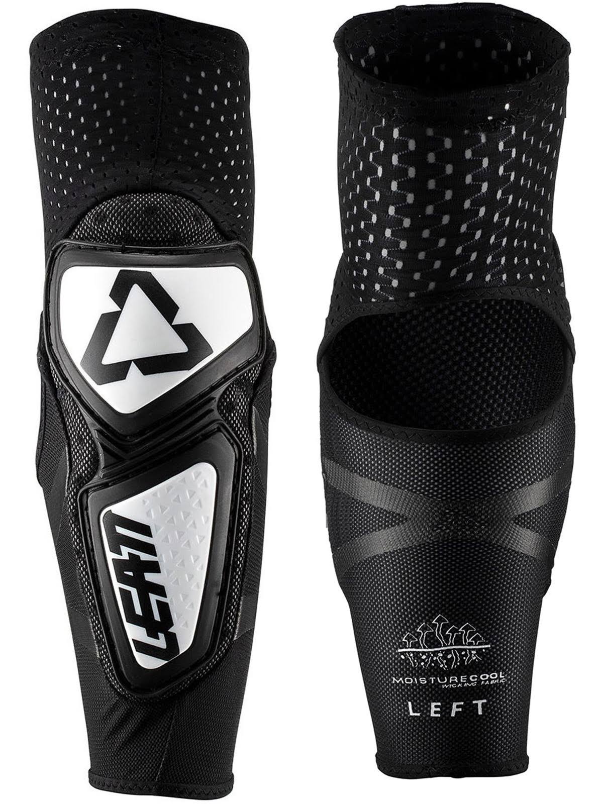 Leatt Contour Elbow Guard White - Black Small/Medium