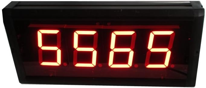 AZOOU 3-inch High Character LED Counter Digital Countdown/up Three Buttons with IR Remote Control Red Color