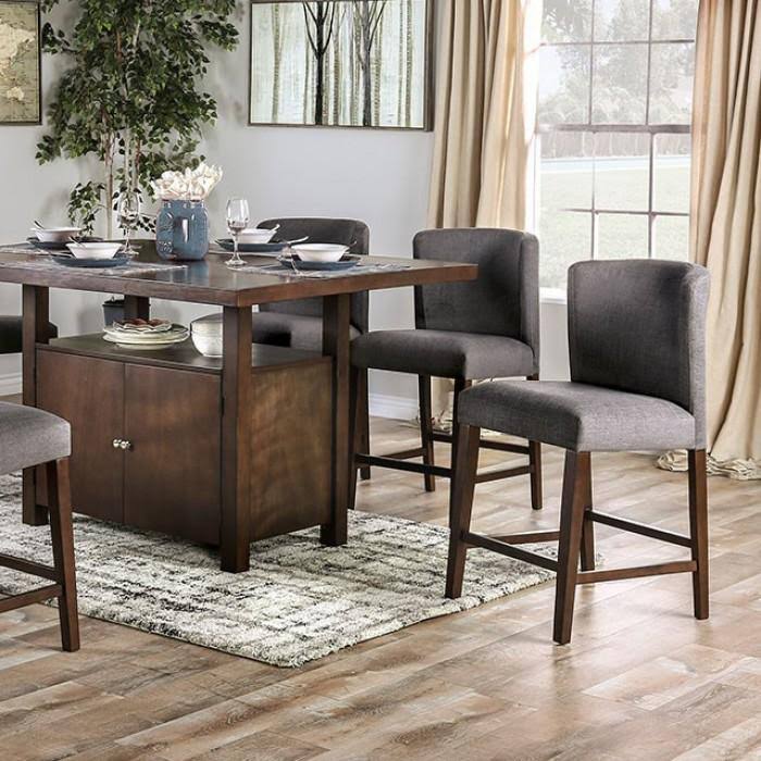 Macedo Cabinet Storage Counter Height Dining Table