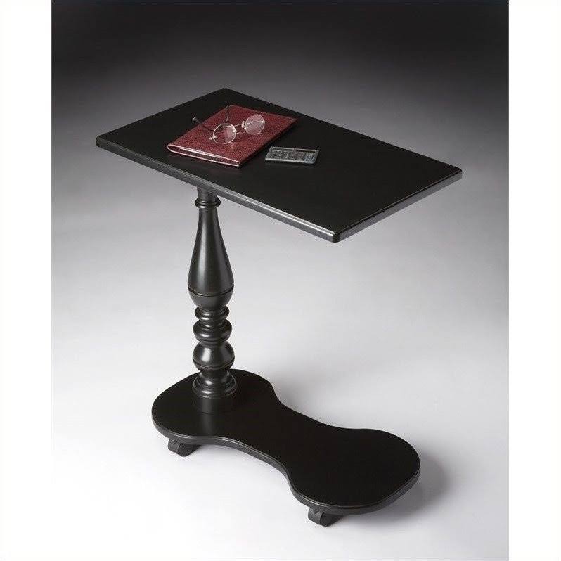 Beaumont Lane Mobile Tray Table in Black Licorice