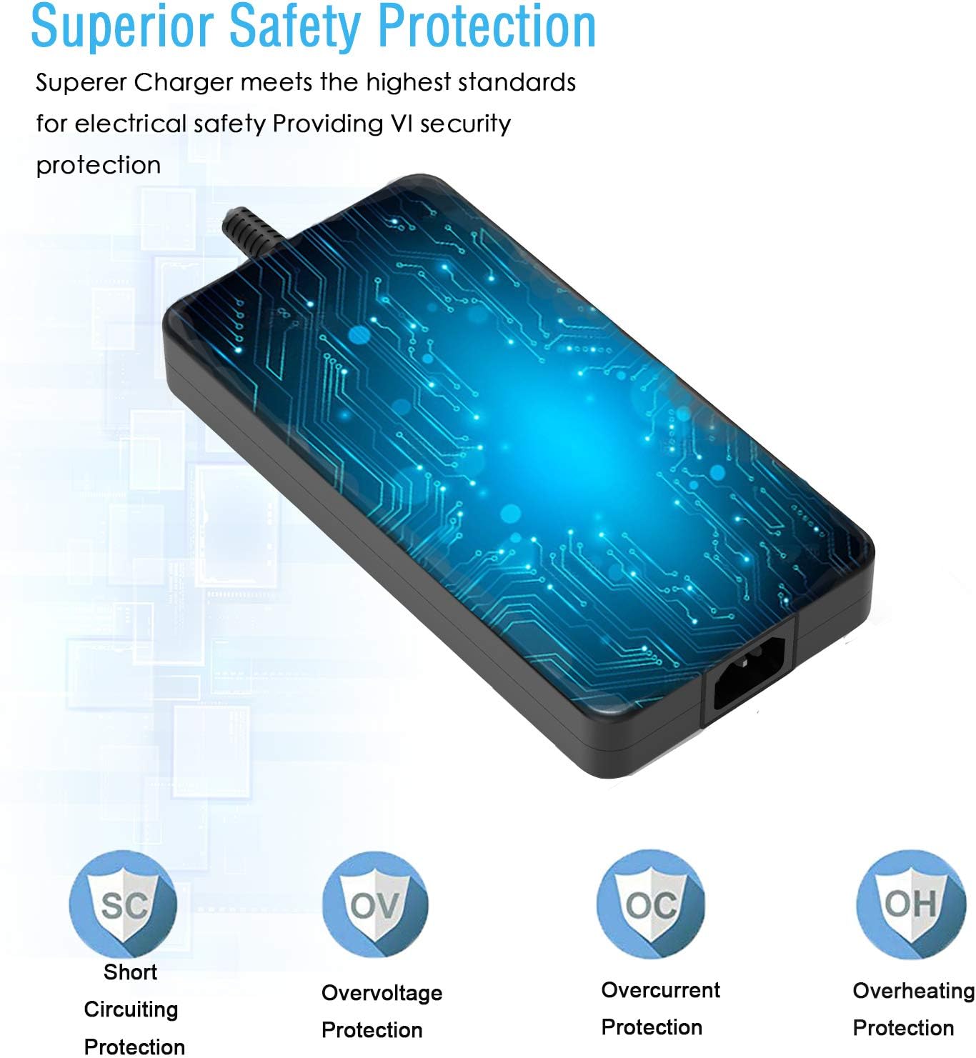 230W Slim Power Supply Charger Fit for HP Omen Laptop AC Adapter Cord Pack of 2