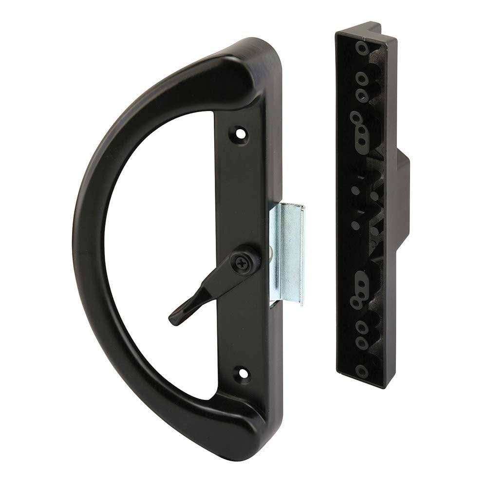 Prime-Line C 1238 Sliding Door Clam Latch, REVERSE Hook, 4-15/16 inch, Black
