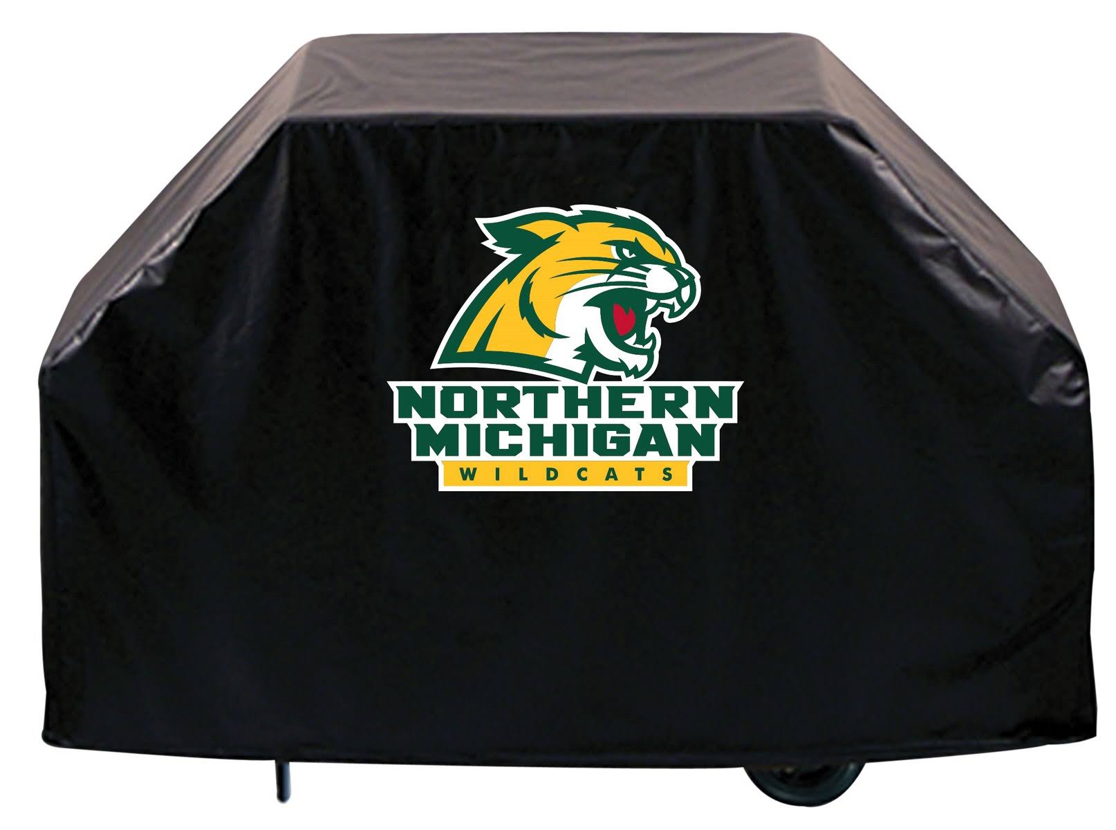 Northern Michigan Wildcats HBS Black Outdoor Heavy Vinyl BBQ Grill Cover (72x22)