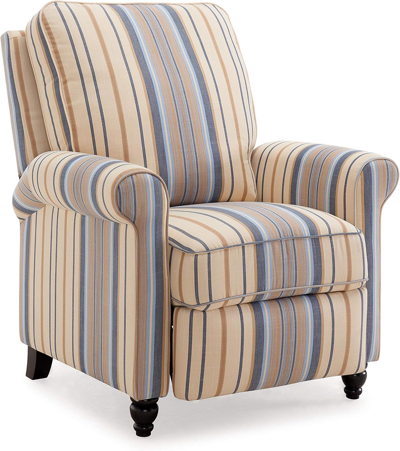 Domesis Chester - Fabric Hill -ush Back Recliner Chair, Cool Multi-Floral