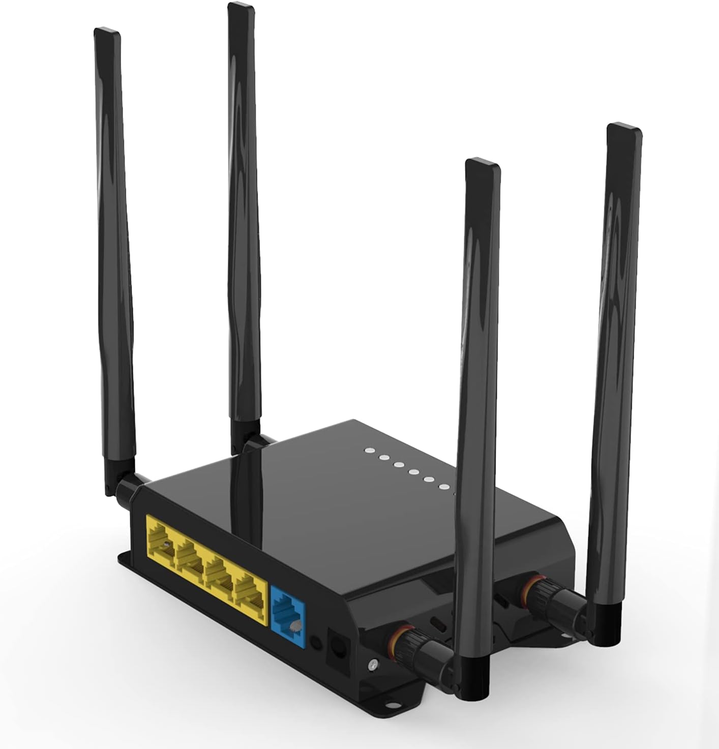 Zbtlink Wireless Router(WE826-T2),300 Mbps WiFi Router with Mini-PCIe Standard Interface,Industrial Grade Metal Case and Detachable External Antenna,USB 2.0 Port, TF Card Slot,SIM Card Slot