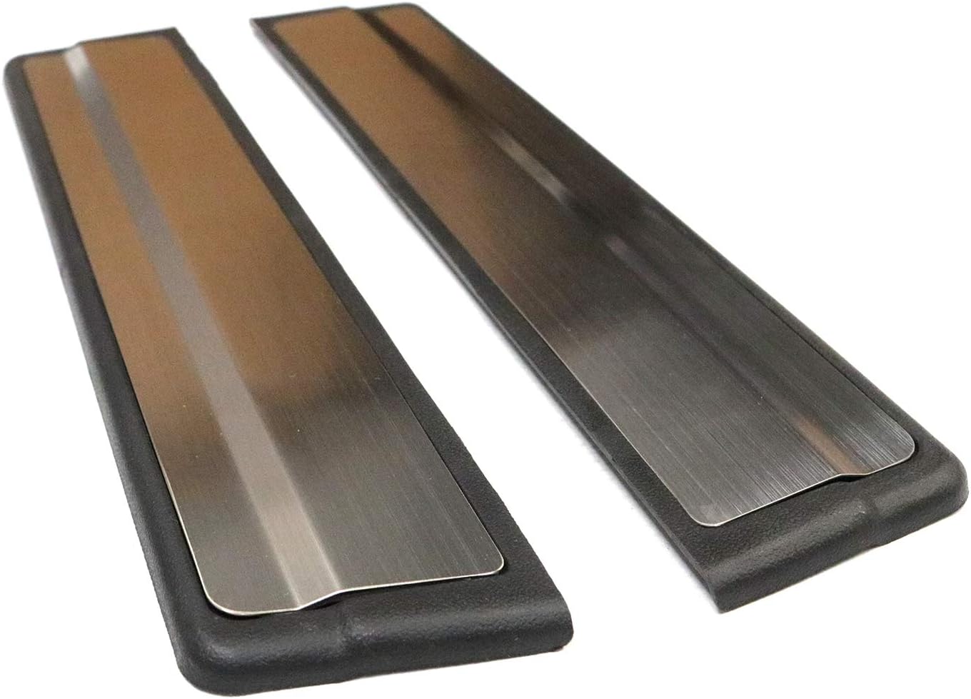 TMB Door Sill Guard for Mitsubishi Outlander 2014+ Brushed Aluminum ABS Black