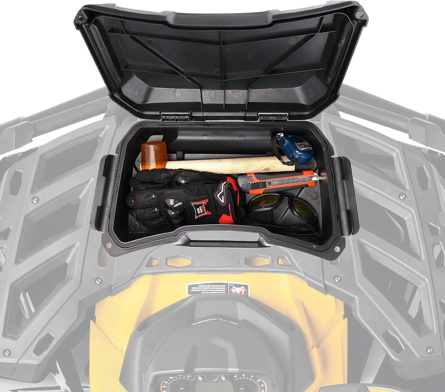 Kemimoto ATV Outlander Storage Box compatible with Can Am Outlander L 450 570 650 800 1000 Max, replace 708200408 2 Gal. (7.5L) Pack of 2