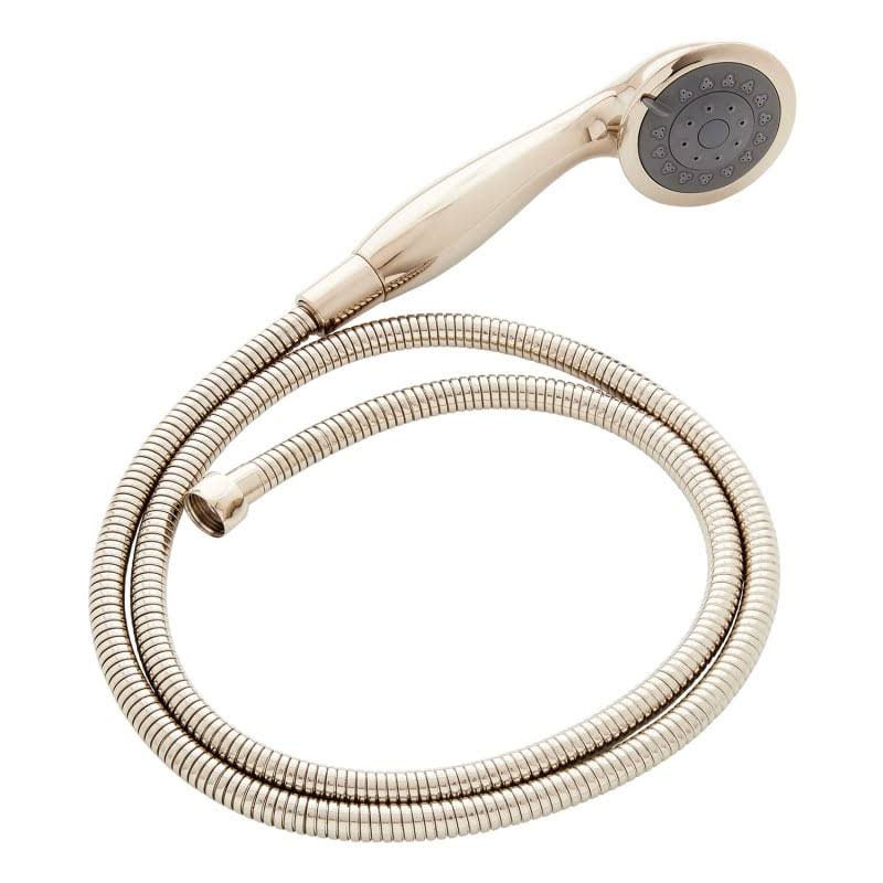Signature Hardware 949085 1.8 GPM Classic Multi Function Hand Shower Package - Includes Hose Polished Nickel Showers Hand Shower