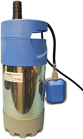 Submersible High Pressure Sump Pump 1.5hp, ideal for irrigation, 113'Head, 49psi, 24gpm, Thermal Protector, Copper Winding - Schraiberpump Pack of 2