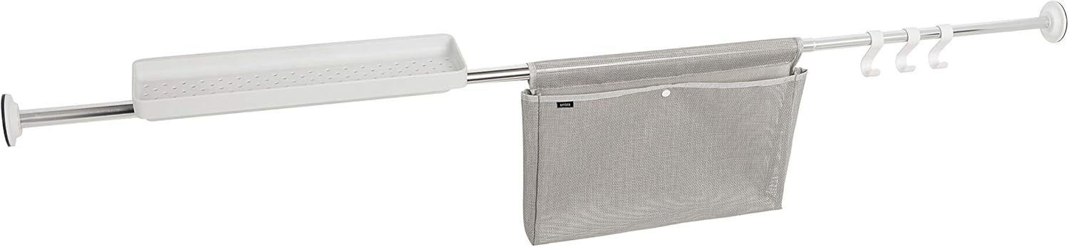 Umbra Sure-Lock Tension Storage Rod, Chrome Pack of 2