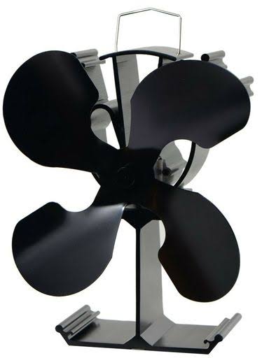4-Blade Heat Powered Stove Fan for Wood / Log Burner/Fireplace - Eco Friendly...