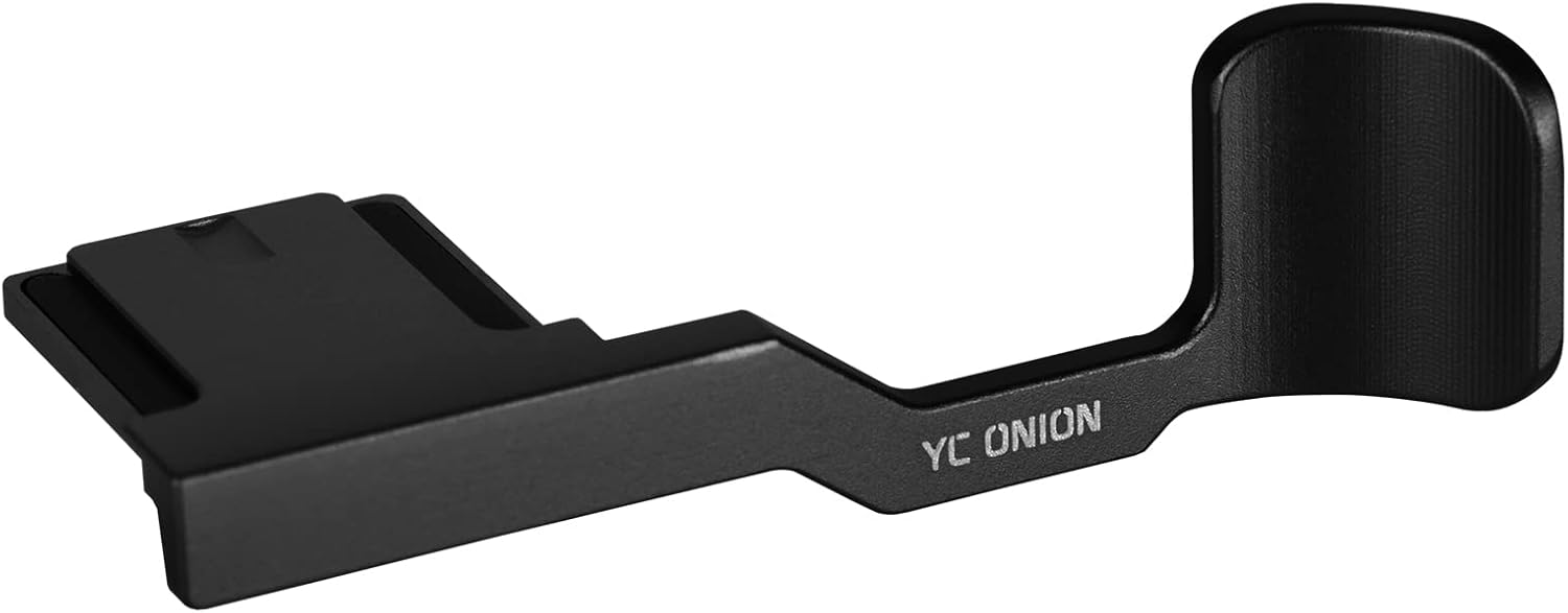 YC Onion Metal Hot Shoe Thumb Up Rest Hand Grip for Fujifilm Fuji X100V Camera Black