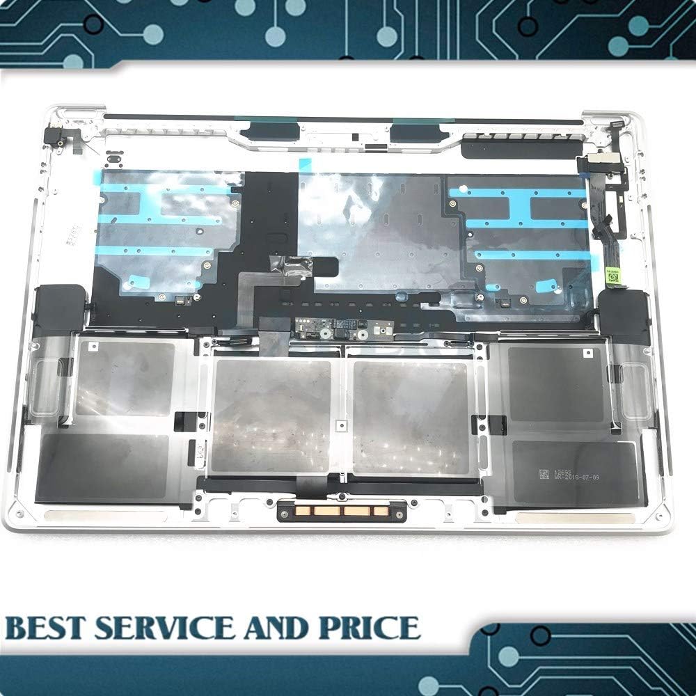 Topcase +Keyboard+Battery+trackpad Silver for MacBook pro Retina A1990 2018 2019 15 Palmrest Top Case US Keyboard Battery Touchbar