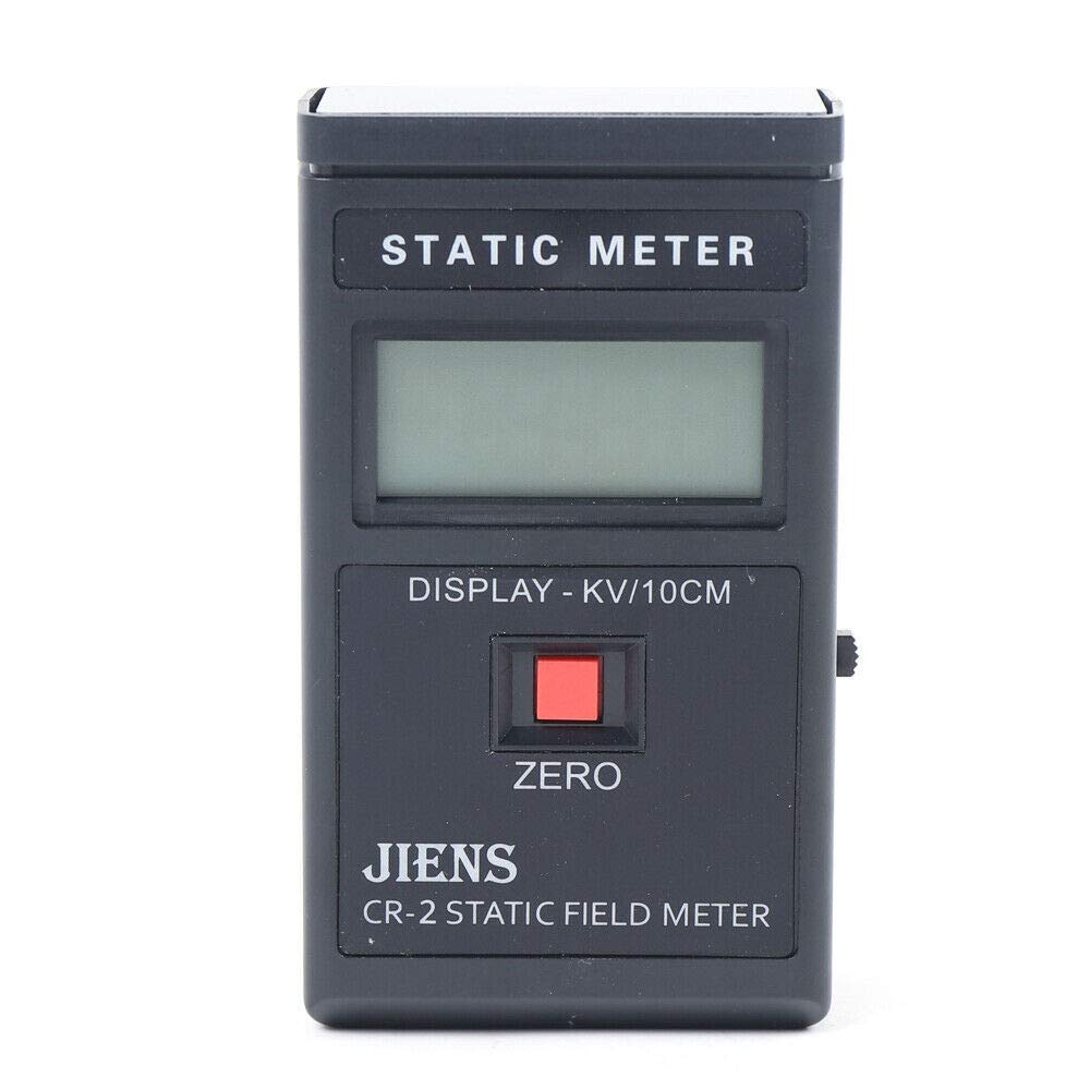 Portable Electrostatic Field Meter EMF Meter Handheld Static Surface Resistance Tester -200~+200KV, Digita Static Field Meter, with a Storage Bag