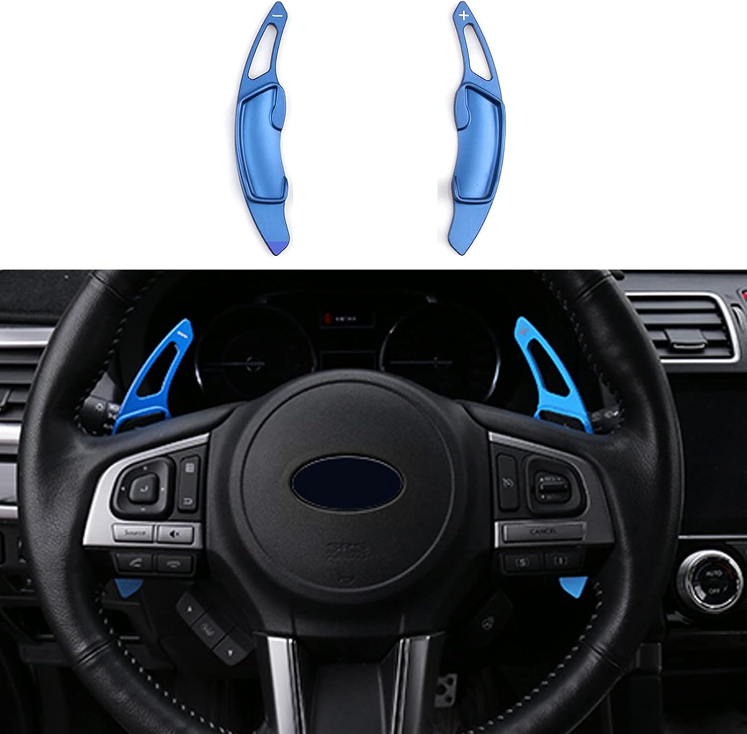 Ramecar Aluminum Alloy Paddle Shift Steering Wheel Shifter Extension for Subaru BRZ Impreza WRX Legacy XV Crosstrek Forester (Red)